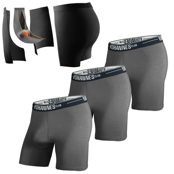 Yohannes Club Erkek Özel Seperatörlü Pamuklu Boxer, 3'lü Paket - Resim 6