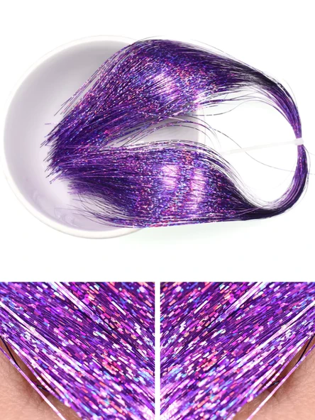Eagenset Çapari Simi Lazer Hologram Lila Açık Mor Poşet Sim 36 Metre - Resim 2