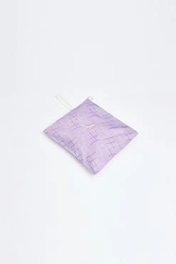 Haşema 2934 Lila Esila Monogram Desenli Tam Tesettür Tek Üst Mayo - 5