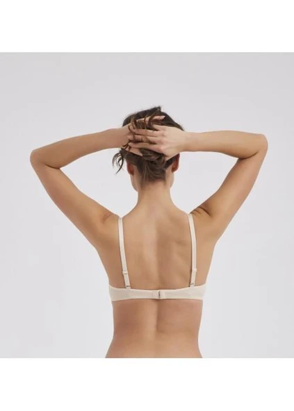 Moonlight 2384 Ten Balenli Destekli Soft Kap Basic Sütyen - Resim 3