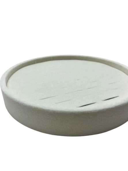 Silindir Model Süet Kumaş 20/20 cm Batırmalı Yüzük Tablası - Resim 2