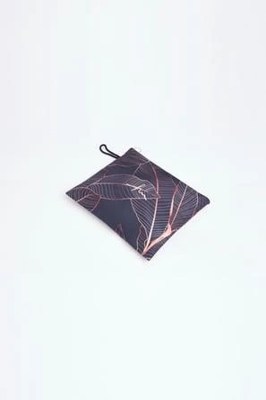 Haşema 6088 Yaprak Desenli Lacivert Jileli Tam Tesettür Mayo Üstü LACİVERT - Resim 6