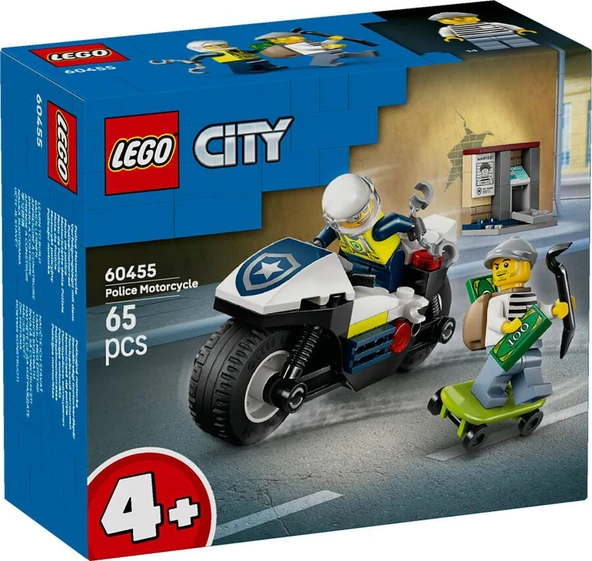 LEGO City 60455 Police Motorcycle ürün görseli 1