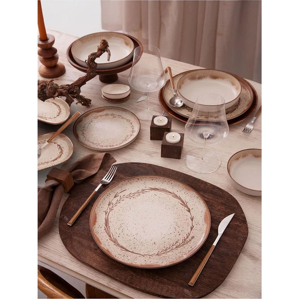 Kütahya Porselen Moderna 30 Parça Yemek Takımı Tarçın 880914 - 3