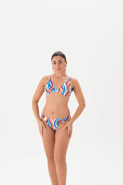 4225BK KAPLI BİKİNİ TK. Multicolor