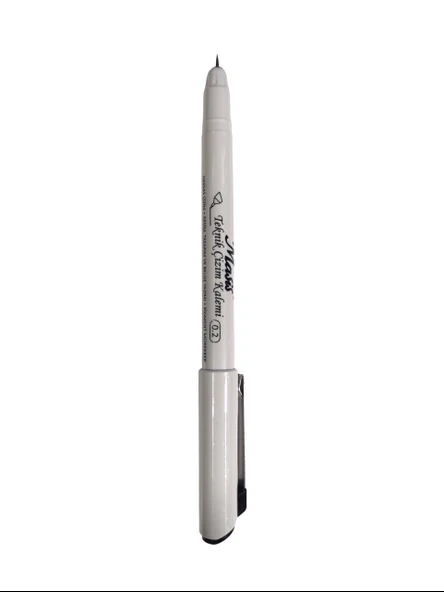 Teknik Çizim Kalemi Kaligrafi Kalemi 0.2 mm Siyah ürün görseli
