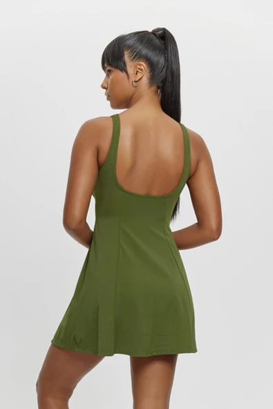 M12030  Kare Yaka Elbiseli Mayo KAMUFLAJ - Resim 3