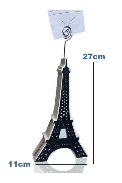 SPRENDA AHŞAP EYFEL KULESİ OFİS KAĞIT TUTUCU 45 x 27 cm - Resim 2