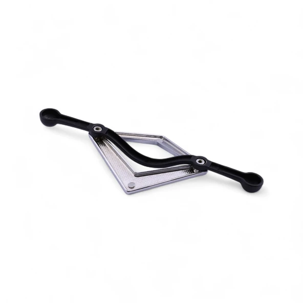 Gümüş Krom Metal Kulp 96 mm Dekoratif Dolap ve Çekmece Kapak Kolu Lüx Mobilya Kulpları Dekoratif - Resim 6