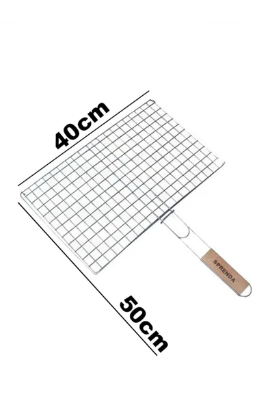 SPRENDA 1.KALİTE 50 CM Kalın Paslanmaz Tel Izgara Et Izgarası Mangal Teli ürün görseli 1