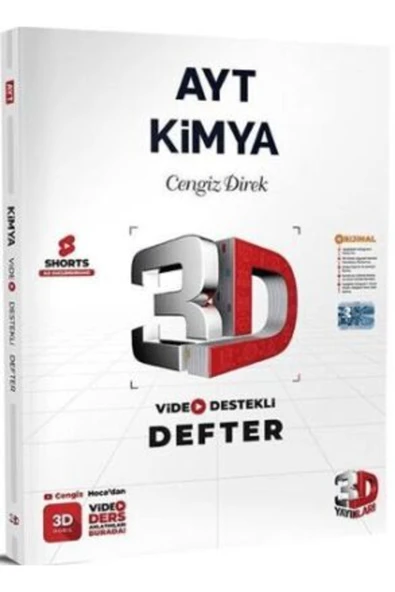 3D AYT Kimya Defter Video Destekli ürün görseli 1