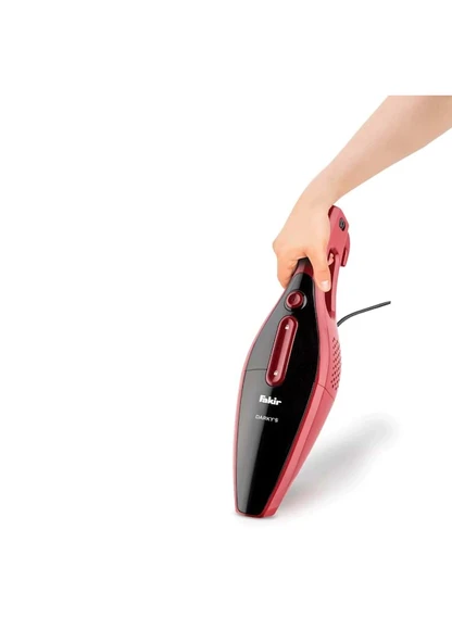 Fakir Darky's Kırmızı 800 W 2'si 1 Arada Dikey Süpürge - Resim 3