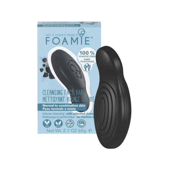Foamie Too Coal to Be True Face Bar Normal ve Karma Ciltler için Yüz Temizleyici 60 g - 1