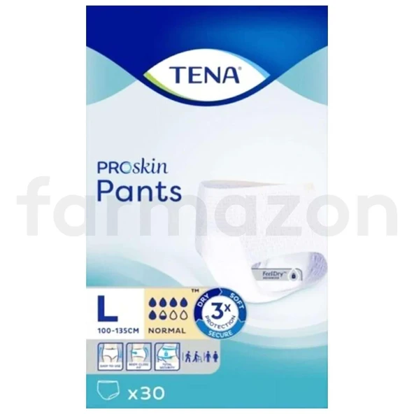 Tena Proskin Pants Normal Emici Külot Büyük Boy L 30'lu 3 Adet Hasta Bezi - 1