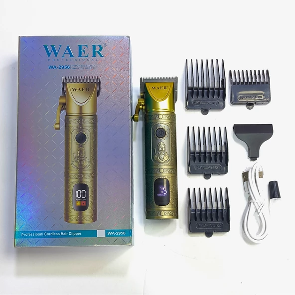 WAER Profesyonel Kablosuz Saç Kesme Makinesi - WA-2956