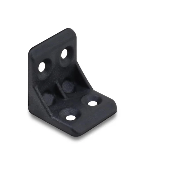 Plastik L Köşe Bağlantı Aparatı, L Plastik Gönye Köşebent Siyah 12 Adet ürün görseli