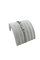 Süet Kumaş Gri Renk 14 /11 Cm Bileklik Künye Standi ürün görseli