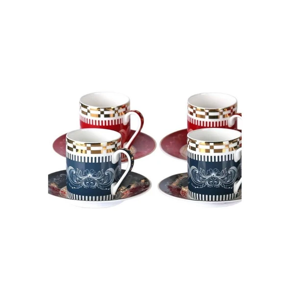 Lucky Art Lancelot Bone 6lı Kahve Fincan Seti - Resim 2