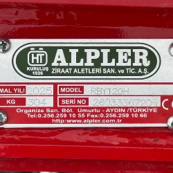 Alpler 120 Hidrolik Kaydırmalı Mini Rotovatör - Resim 8
