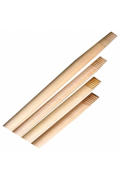 Ahşap Fırça Paspas Ağaç Çam Çekpas Sopası 2 Adet 120cm Süpürge Sapı Ağg1