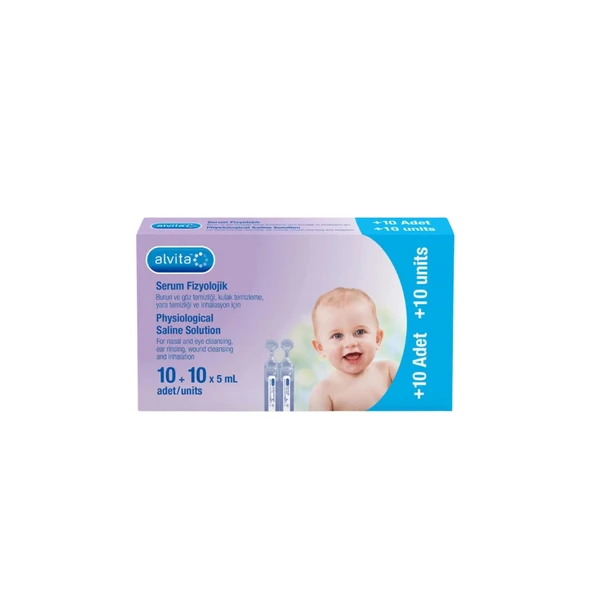 Alvita Serum Fizyolojik 10+10 20 Flakon - 1