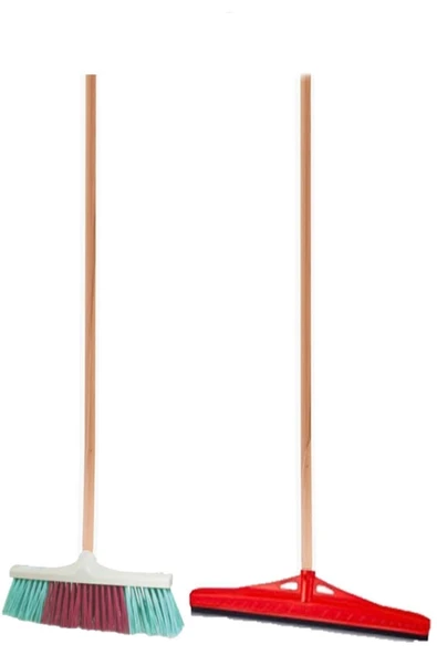 Çalı Fırçası Bahçe Süpürgesi Ve Büyük Çekpas Seti
