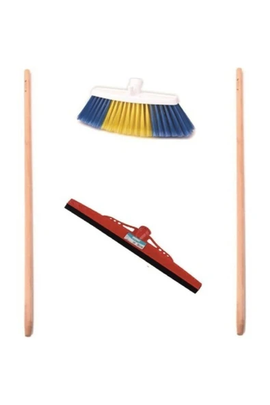 Saplı Oto Fırçası + Yer Sil Temizlik Seti