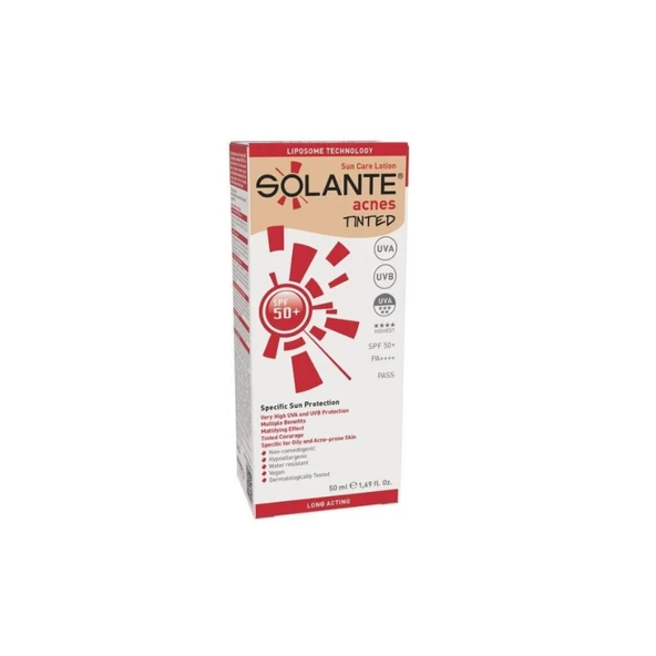 Solante Acnes Tinted Losyon Spf 50+ Faktör 50 ml - 1