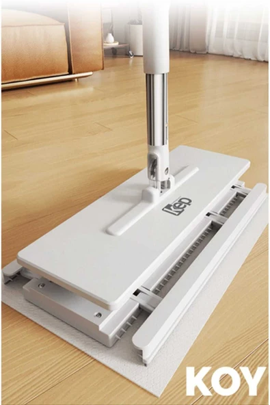 Akıllı Mop Seti Kıskaçlı | Bütün Kullan At Temizlik Bezleri İle Uyumludur +10 Temizlik Bezi Hediyeli - 3