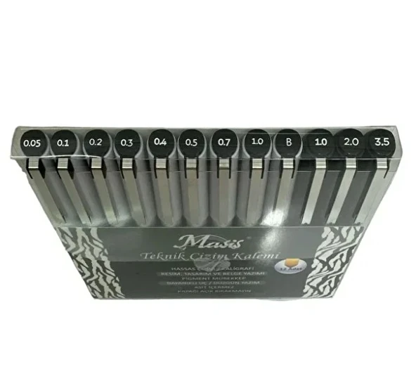 Teknik Çizim Seti 12'Li Set - Resim 2