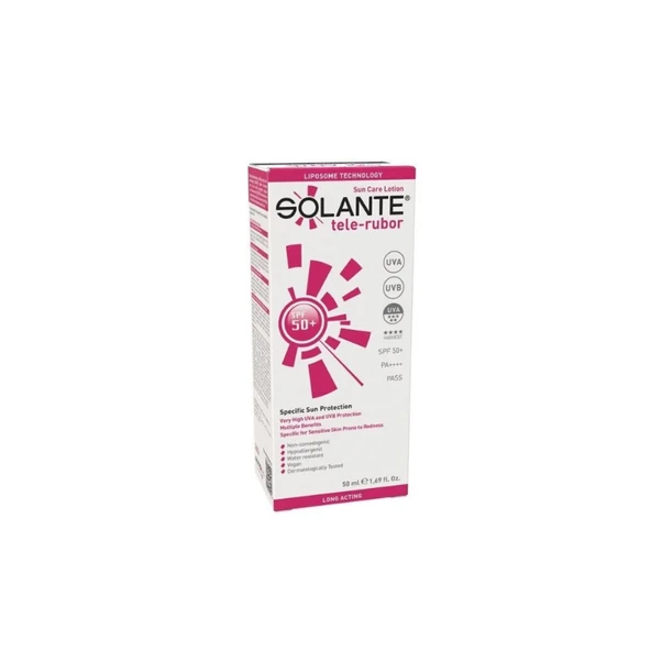 Solante Tele-Rubor Spf50 Güneş Losyonu 50 ml ürün görseli