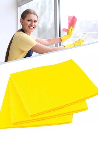 Sarı Temizlik Bezi 3lü - 2
