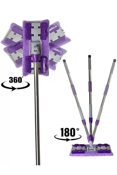 Sihirli Mandallı teleskobik Mob Temizlik Seti 1 adet yedek bezi ile - 2