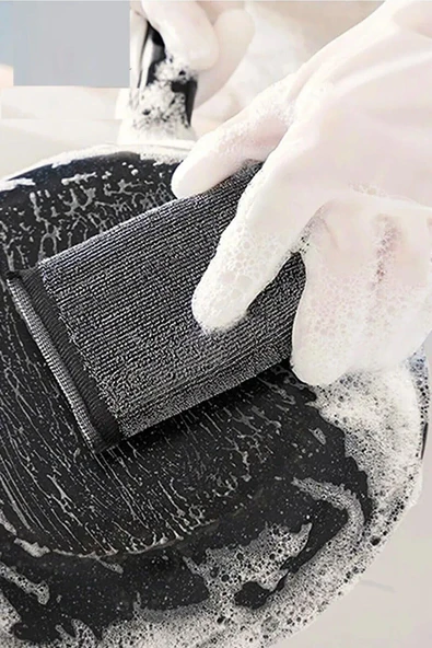 Missclean ( 2 Adet ) Sihirli Inox Paslanmaz Telli Bulaşık Süngeri Missinox