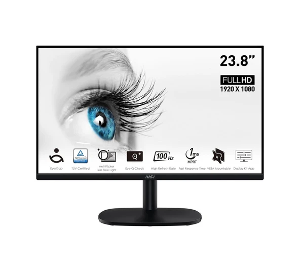MSI PRO MP245V 23.8" 1MS 100Hz Flat VA Anti-Glare Monitör