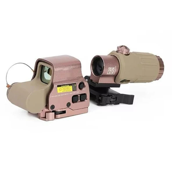 Nikula 558-G43 XPS2 Hedef İşaretleyici Red Dot - Holografik Nişangâh, 5x Büyütmeli Set Çöl Rengi ürün görseli 1