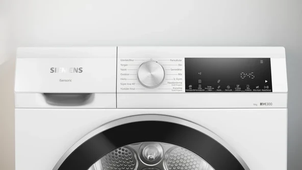 SİEMENS WQ42A201TR iQ300 Isı Pompalı Kurutma Makinesi 9 kg Beyaz - 4