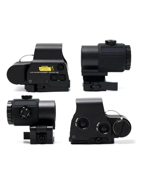 Nikula 558-G43 XPS2 Hedef İşaretleyici Red Dot - Holografik Nişangâh, 5x Büyütmeli Set-Siyah - Resim 4