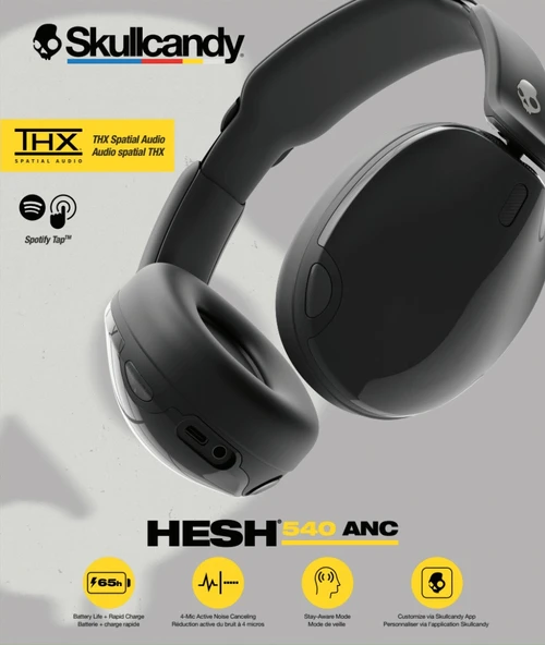 Skullcandy Hesh 540 Anc Kablosuz Kulaklık Siyah S6HAW-T740 - 8