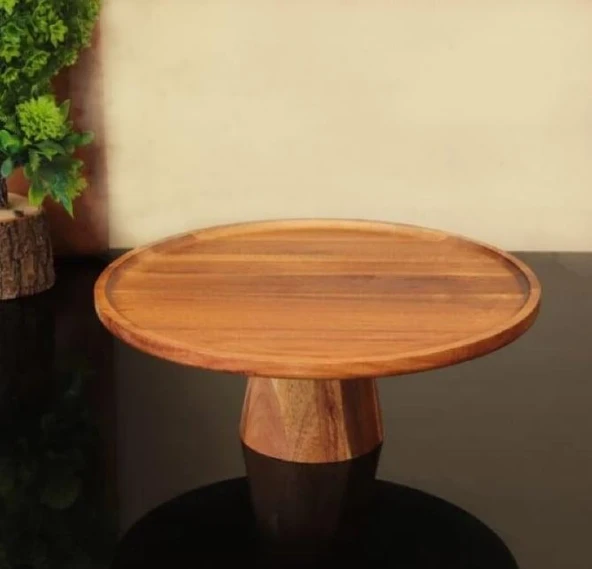 MIEN-8B59 Lidea Akasya Ayaklı Sunumluk - Resim 2