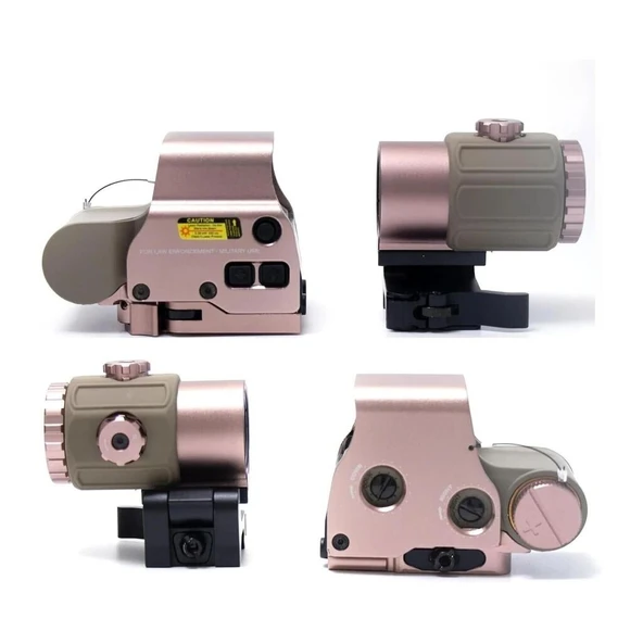 Nikula 558-G43 XPS2 Hedef İşaretleyici Red Dot - Holografik Nişangâh, 5x Büyütmeli Set Çöl Rengi - Resim 4