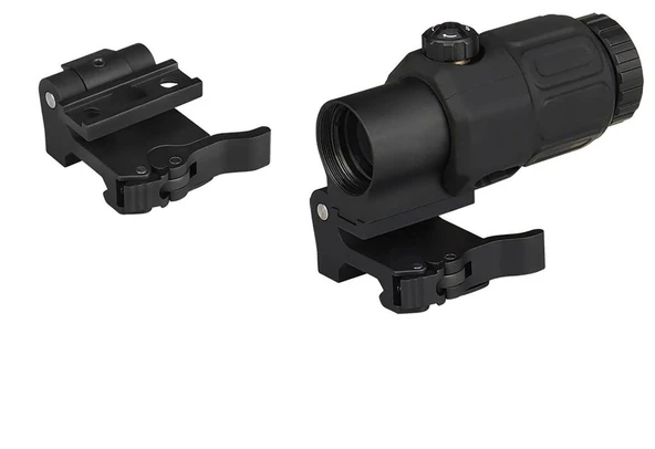 Nikula Magnifier 5x Yakınlaştırmalı Dürbün - 22mm Ray Uyumlu, Katlanır Yaylı Ayaklı - Resim 4