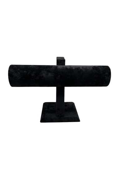 Süet Kumaş Siyah Renk Saat - Bileklik Sergileme Standı - Resim 3