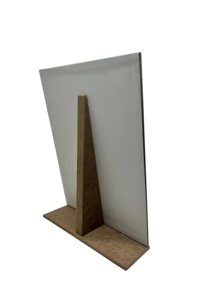 Süet Kumaş Sütlü Kahve Renk Tırnaklı Ayaklı 24/34 Cm Tesbih-Kolye-Zincir Sergileme Standı - 3