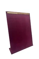 Süet Kumaş Bordo Renk 34/24 cm Tırnaklı Ayaklı Tesbih-Kolye-Zincir Sergileme Standı - 3