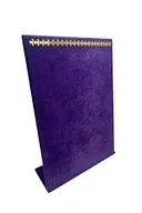 Süet Kumaş Mor Renk Tırnaklı Ayaklı 24/34 Cm Tesbih-Kolye-Zincir Sergileme Standı - 4