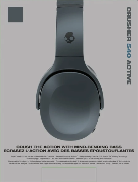 Skullcandy Crusher 540 Active Bluetooth Kulaklık Coal S6EVW-T992 - 10