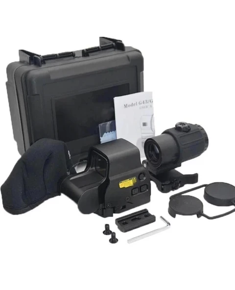 558-g43 Xps2 Hedef İşaretleyici Red Dot - Holografik Nişangâh, 5x Büyütmeli Set-siyah - 3