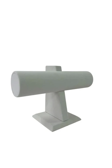 Süet Kumaş Krem Renk Saat - Bileklik Sergileme Standı ürün görseli