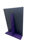 Süet Kumaş Mor Renk Tırnaklı Ayaklı 24/34 Cm Tesbih-Kolye-Zincir Sergileme Standı - 3